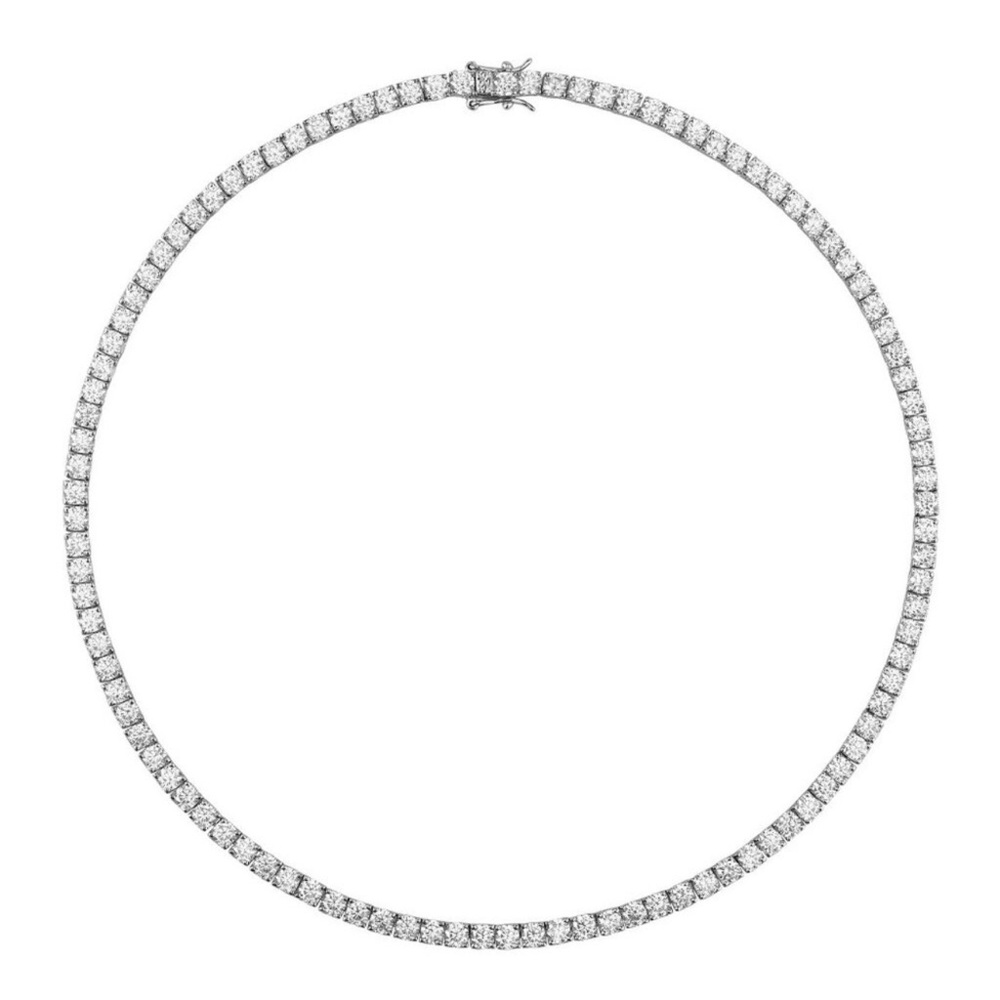 Round Cut, 3.75MM Lab White Sapphire, 16”, DORSEY